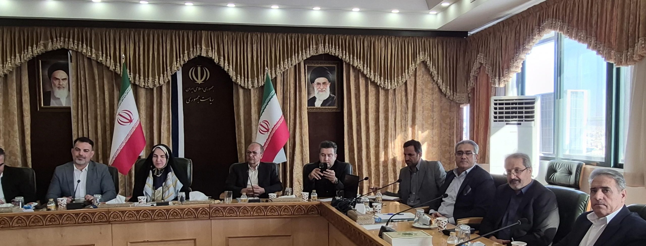 ملاقات با مشاور اقتصادی ریاست محترم جمهور ( سرکار خانم دکتر معصومه آقاپور علیشاهی ) و بیان مشکلات اعضای صنف خواربارفروشان