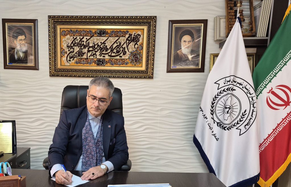 تبریک آقای مهندس رضا پاشابیگی بابت هفته تعاون
